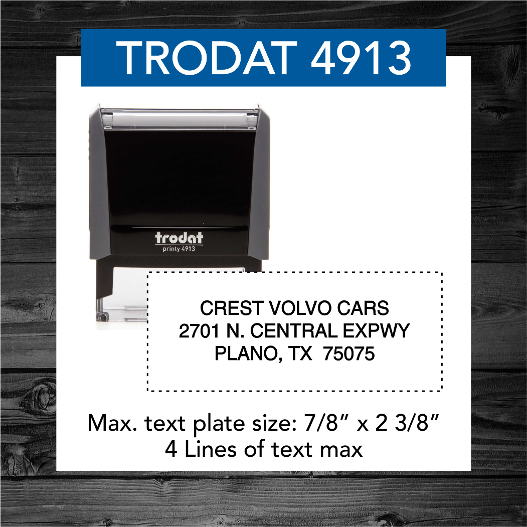 TRODAT 4913 SELF-INKING STAMP