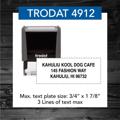 TRODAT 4912 SELF-INKING STAMP