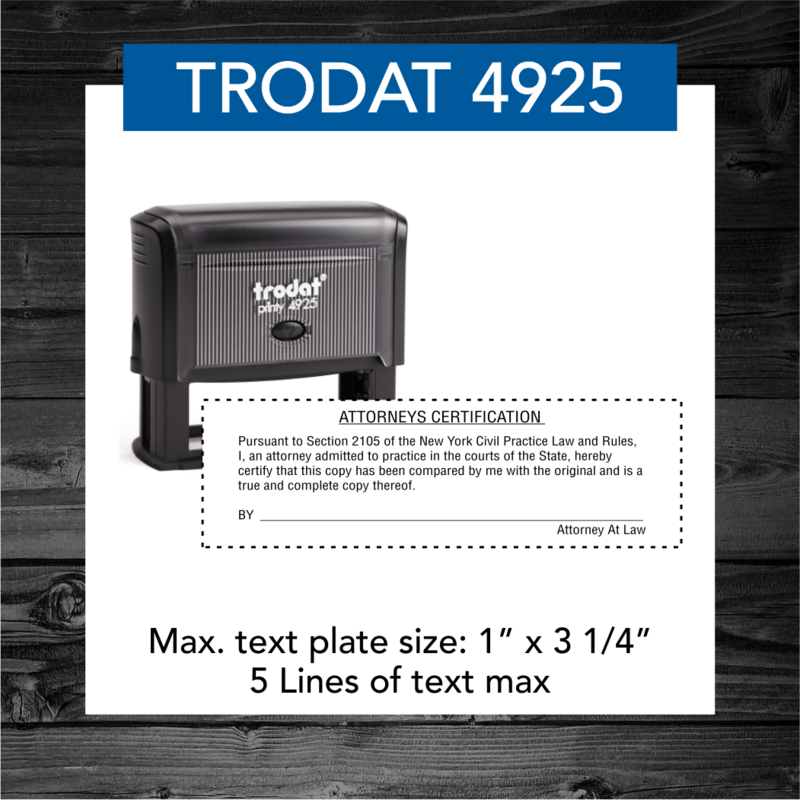 TRODAT 4925 SELF-INKING STAMP