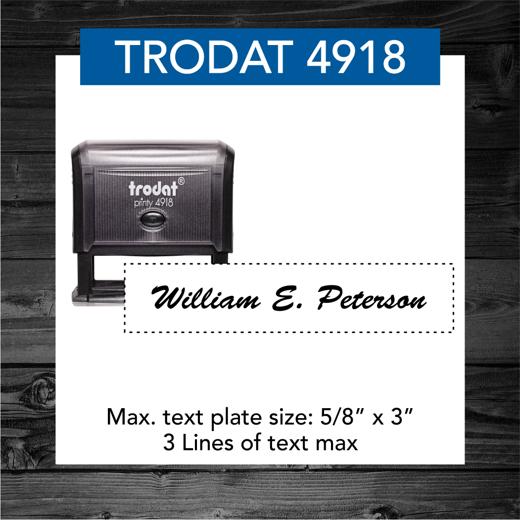 TRODAT 4918 SELF-INKING STAMP