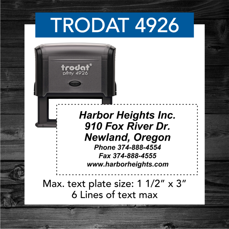 TRODAT 4926 SELF-INKING STAMP