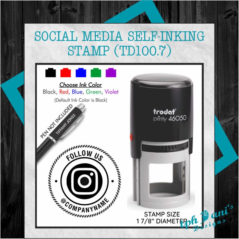 SOCIAL MEDIA INSTAGRAM STAMP (TD100.7)