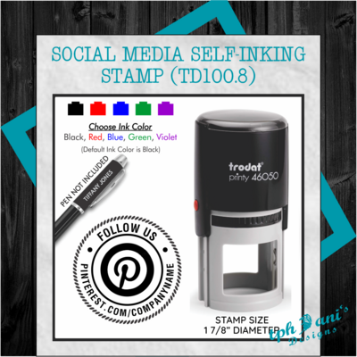 SOCIAL MEDIA PIN STAMP (TD100.8)