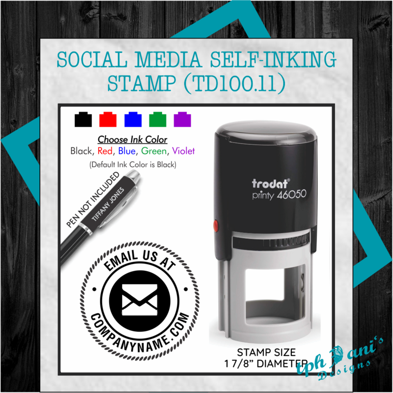 SOCIAL MEDIA EMAIL STAMP (TD100.11) SOCIAL MEDIA EMAIL STAMP (TD100.11)