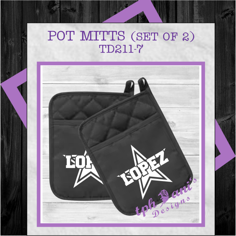 PERSONALIZED POT MITTS (2-PACK) Star