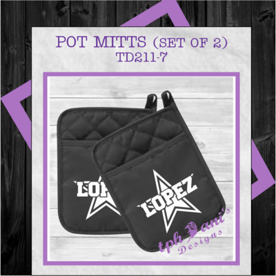 PERSONALIZED POT MITTS (2-PACK) Star