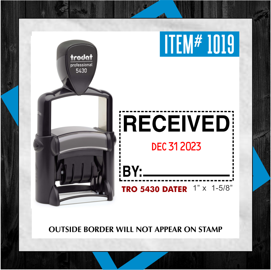 STOCK STAMP - RECEIVED DATER