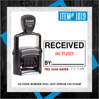 STOCK STAMP - RECEIVED DATER