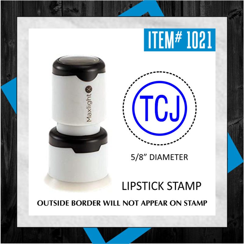 STOCK STAMP - INITIALS