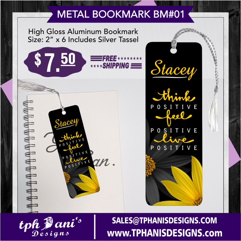 BOOKMARK - THINK POSITIVE