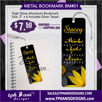 BOOKMARK - THINK POSITIVE