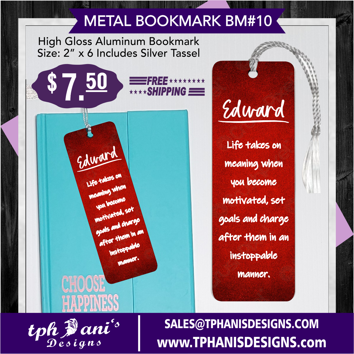 BOOKMARK - LIFE TAKES MEANING