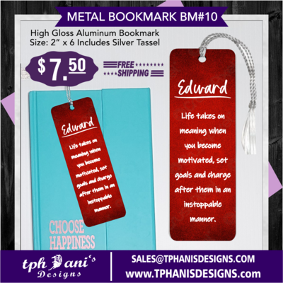 BOOKMARK - LIFE TAKES MEANING