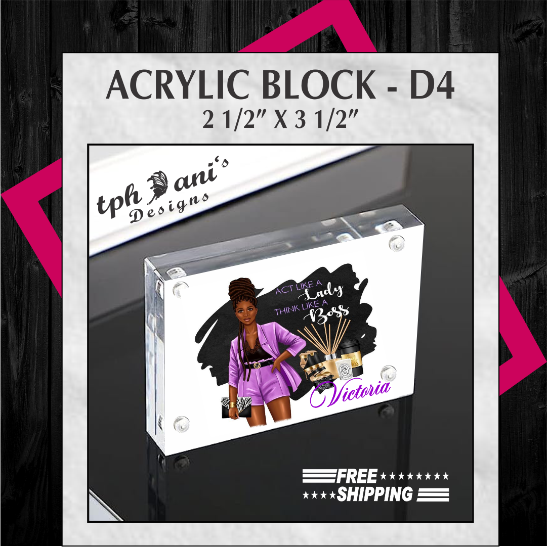ACRYLIC BLOCK - D4