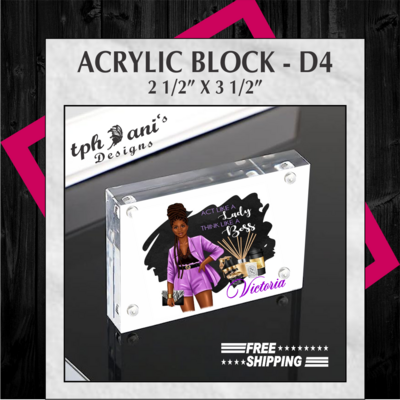 ACRYLIC BLOCK - D4