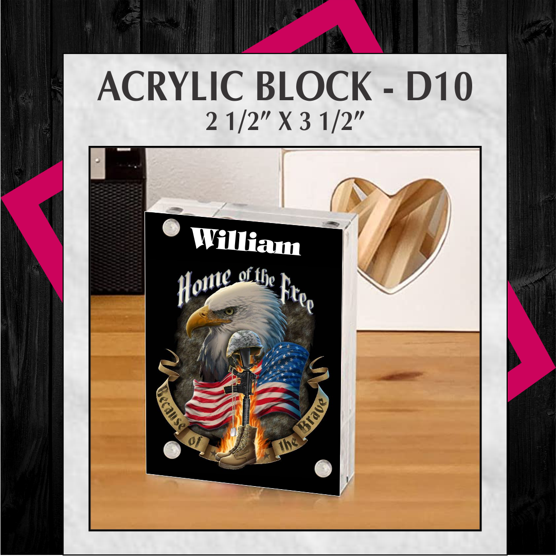 ACRYLIC BLOCK - D10
