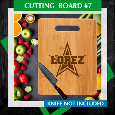 CUTTING BOARD #7 (STAR)