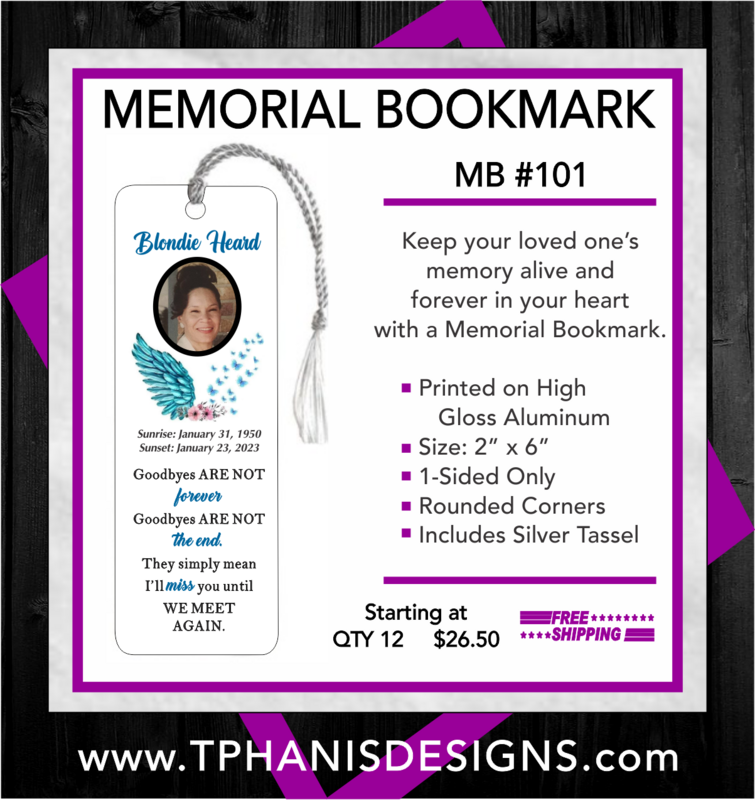 MEMORIAL BOOKMARK - MB101