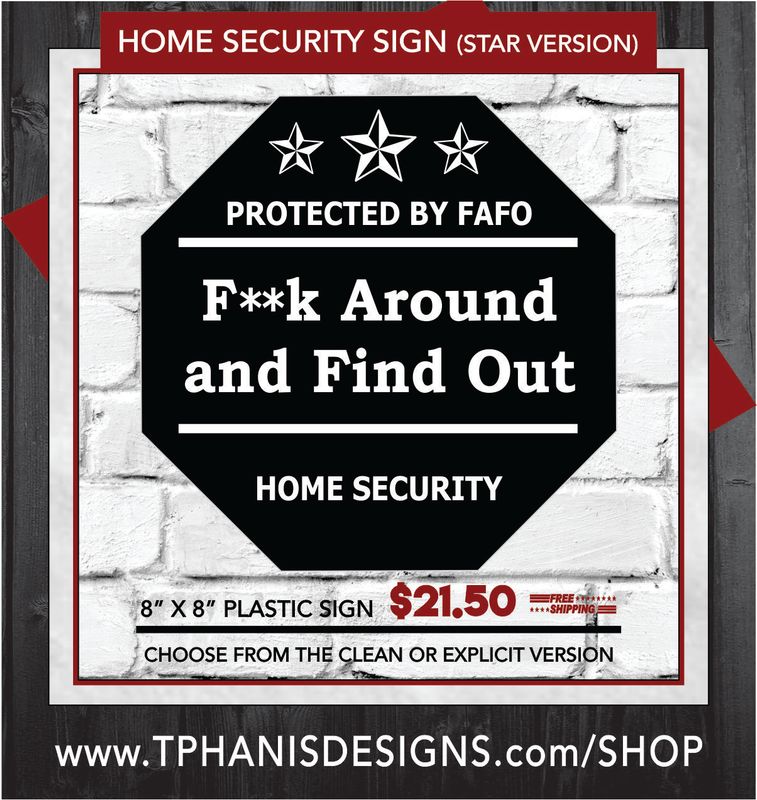 HOME SECURITY SIGN (Star Version)