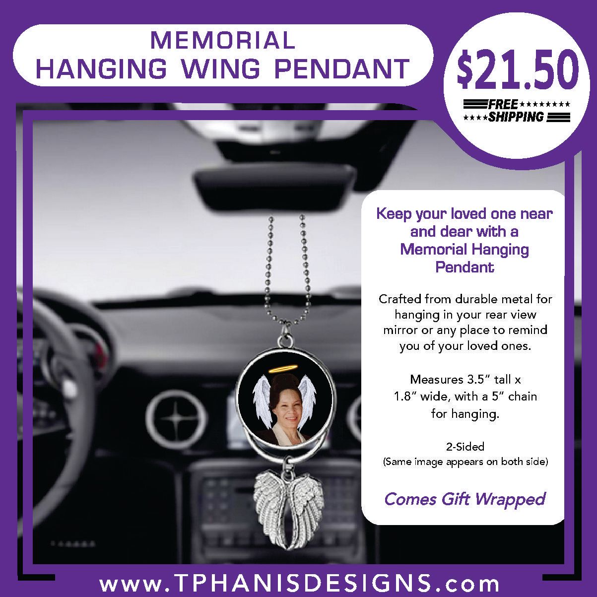 HANGING WINGS PENDANT