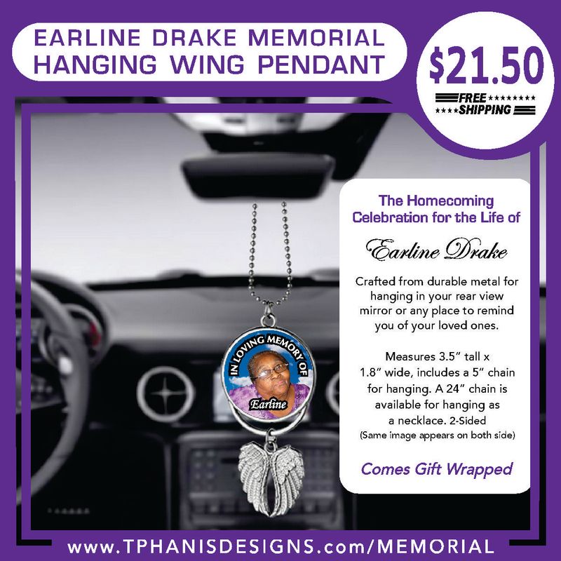 EARLINE DRAKE HANGING WINGS PENDANT