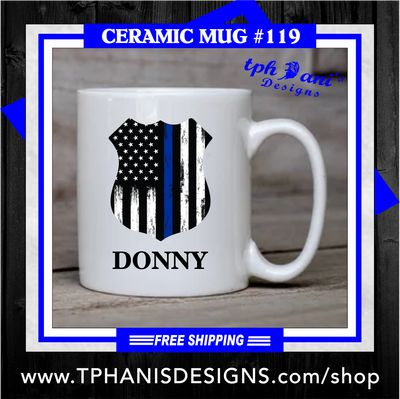 Ceramic Mug - POLICE SHIELD