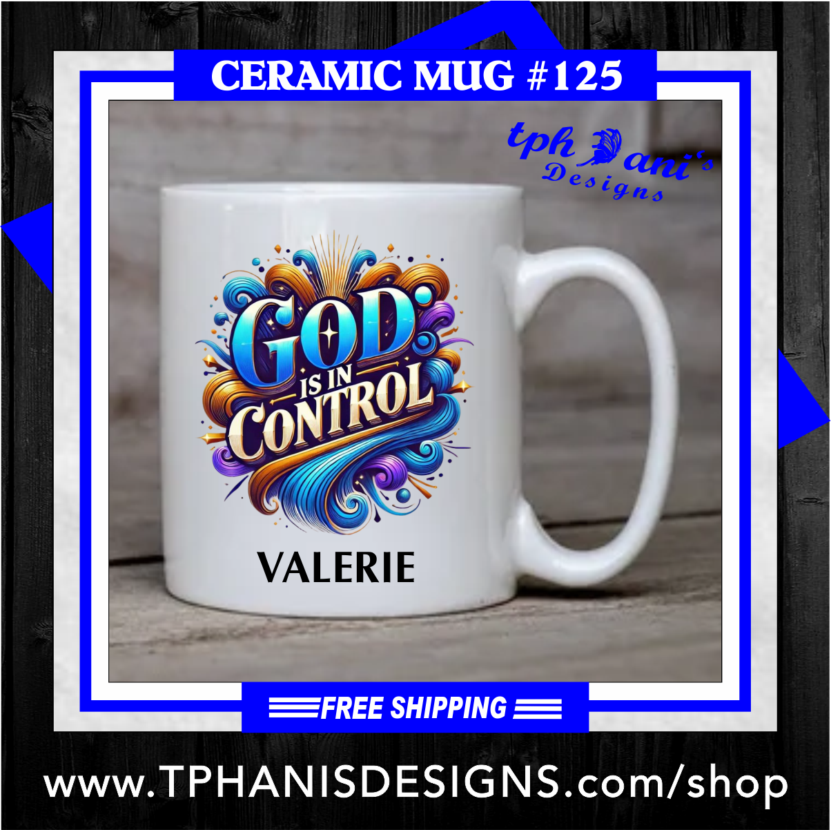 Ceramic Mug - GOD CONTROL
