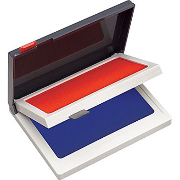 Two Color Ink Pad (Red/Blue)