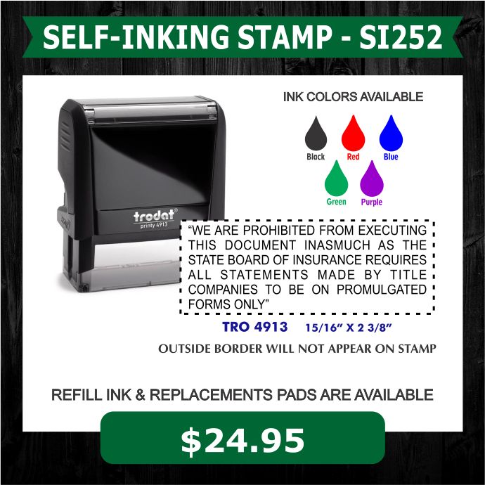 TITLE COMPANY STAMP - SI252