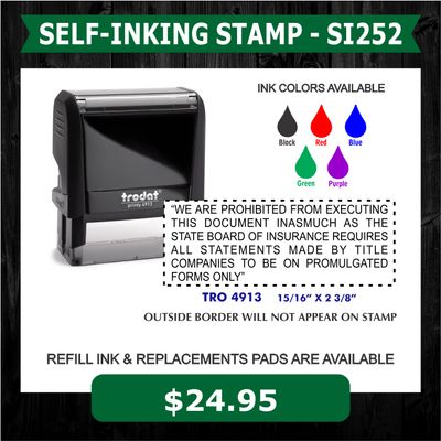 TITLE COMPANY STAMP - SI252