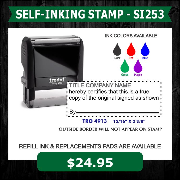 TITLE COMPANY STAMP - SI253