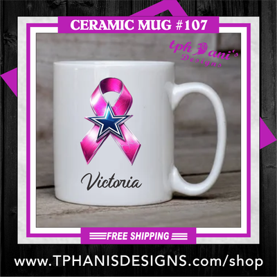 Ceramic Mug - STAR RIBBON