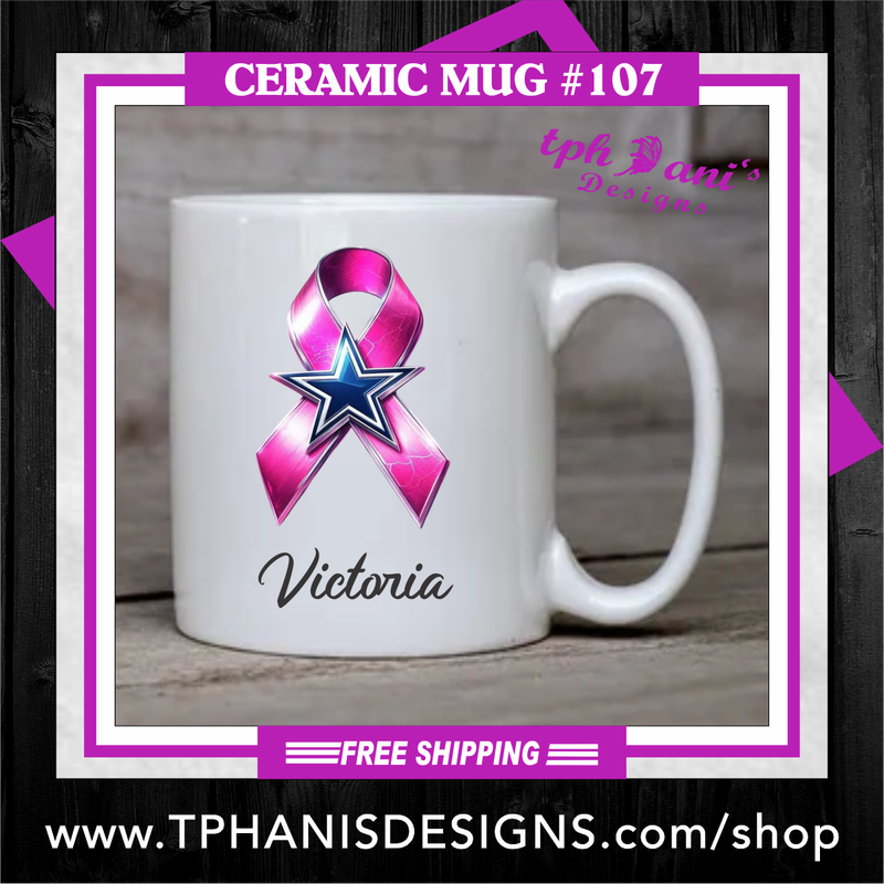 Ceramic Mug - STAR RIBBON