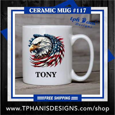 Ceramic Mug - EAGLE FLAG