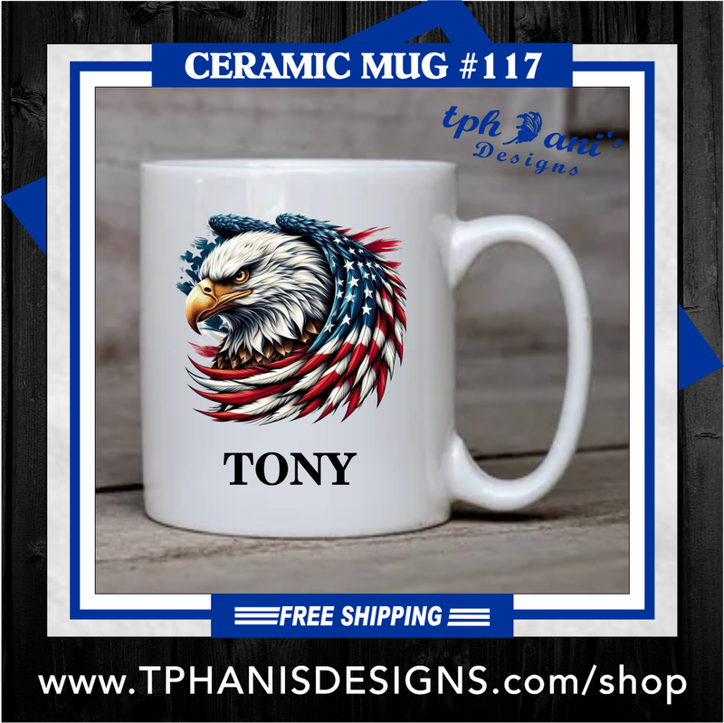Ceramic Mug - EAGLE FLAG