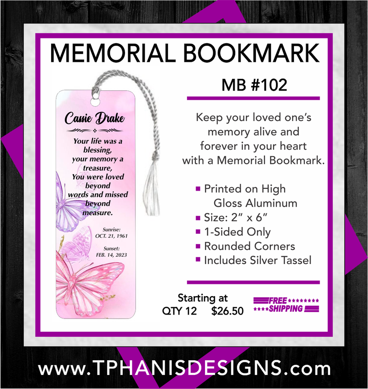 MEMORIAL BOOKMARK - MB102