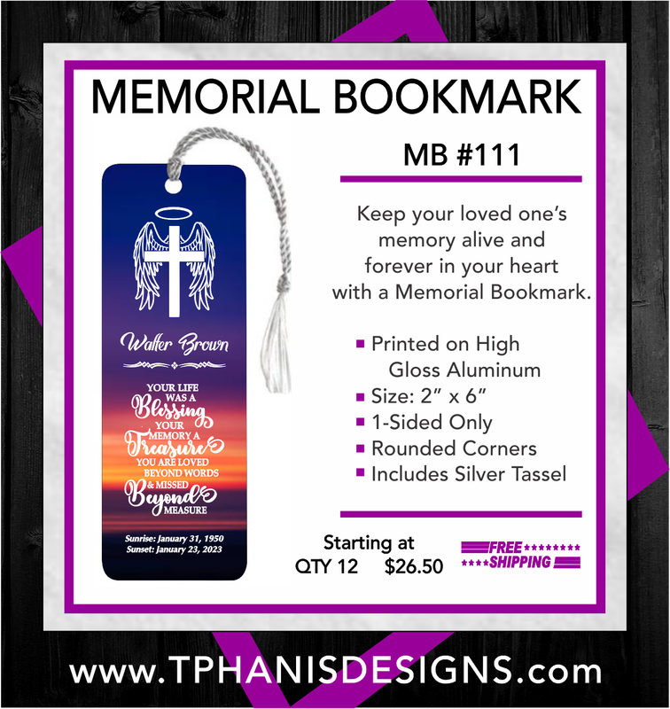 MEMORIAL BOOKMARK - MB111