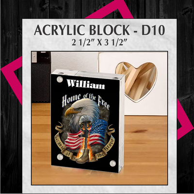 ACRYLIC BLOCK - D10