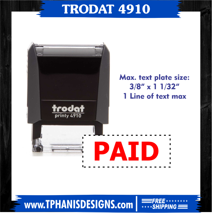 TRODAT 4910 SELF-INKING STAMP