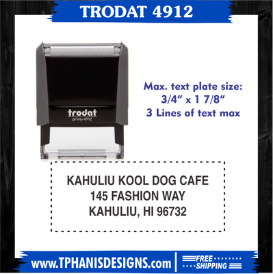 TRODAT 4912 SELF-INKING STAMP