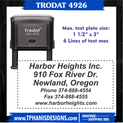 TRODAT 4926 SELF-INKING STAMP