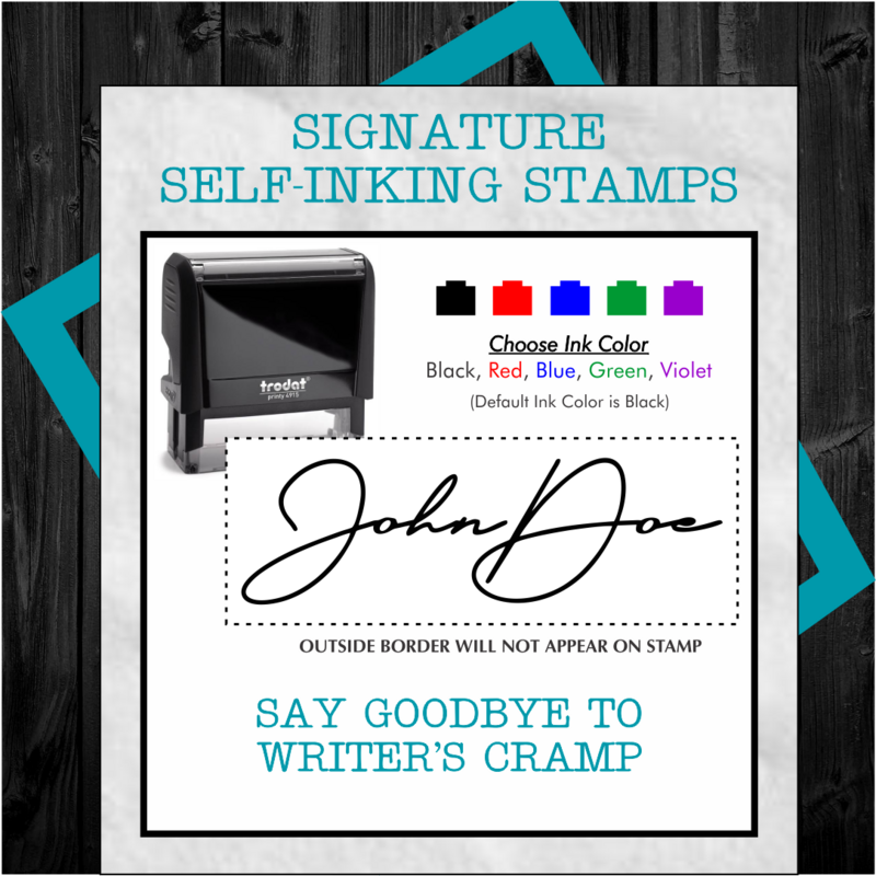 SIGNATURE SELF-INKING STAMP