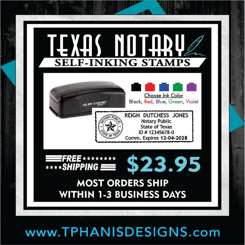 TEXAS NOTARY "POCKET STYLE" STAMP