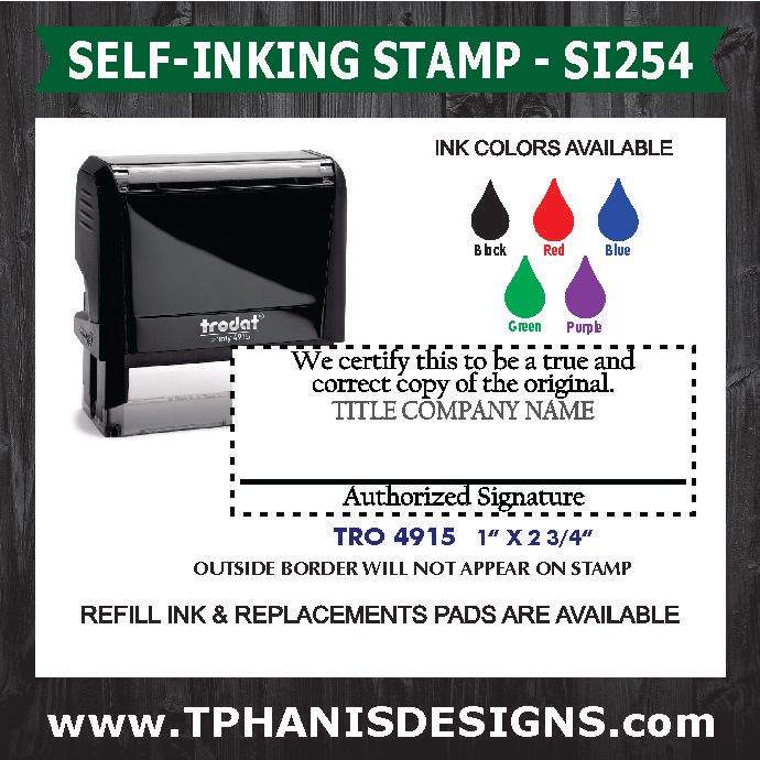 TITLE COMPANY STAMP - SI254
