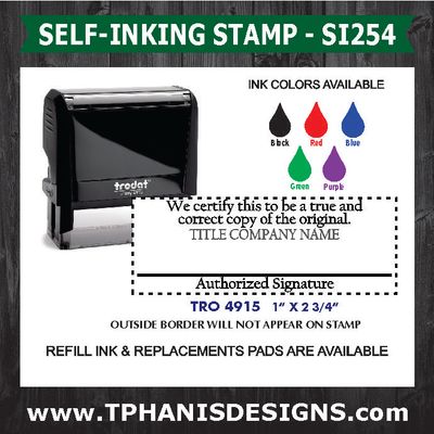 TITLE COMPANY STAMP - SI254