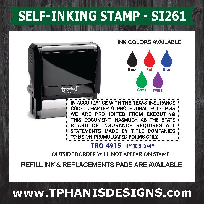 TITLE COMPANY STAMP - SI261