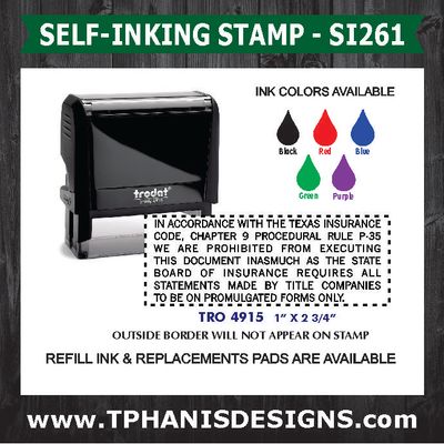 TITLE COMPANY STAMP - SI261