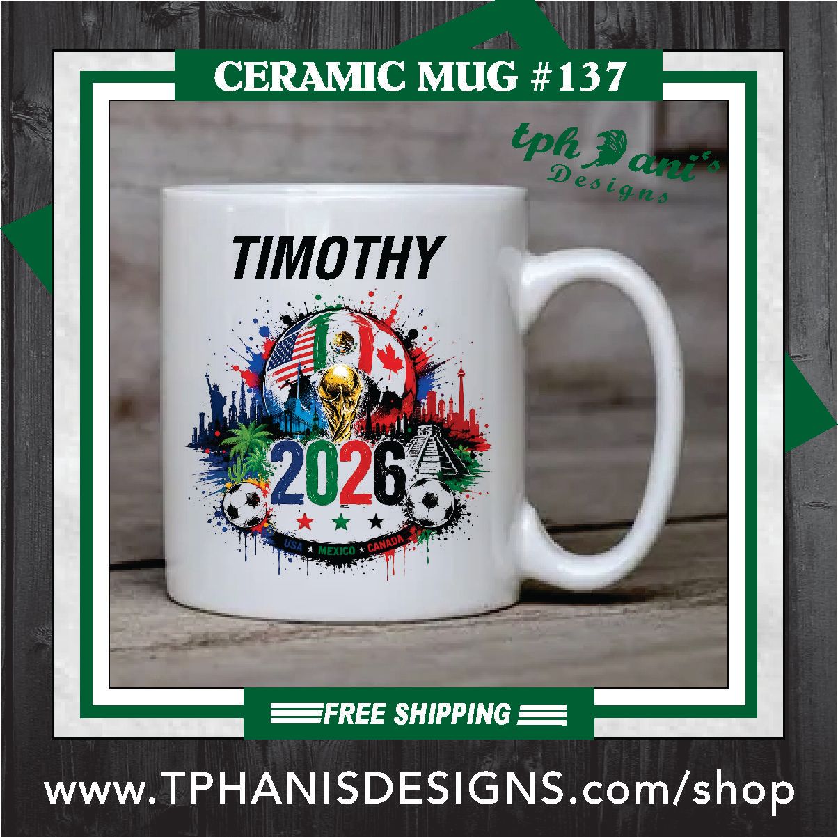 Ceramic Mug - FUTBOL 2026