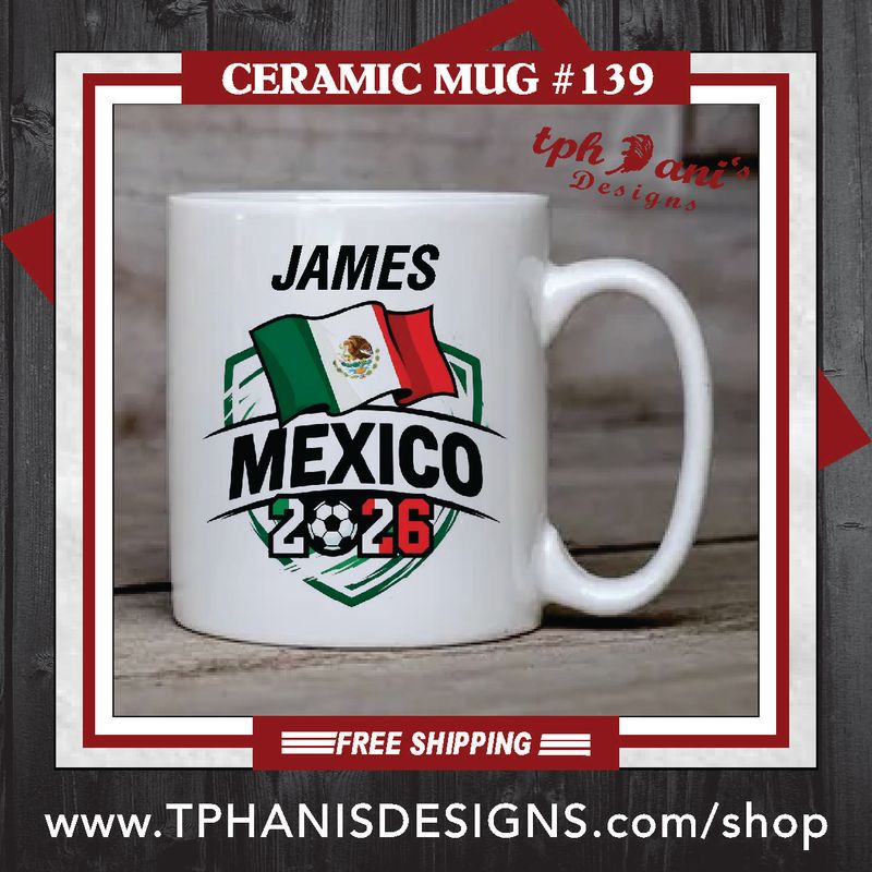 Ceramic Mug - MEXICO FLAG
