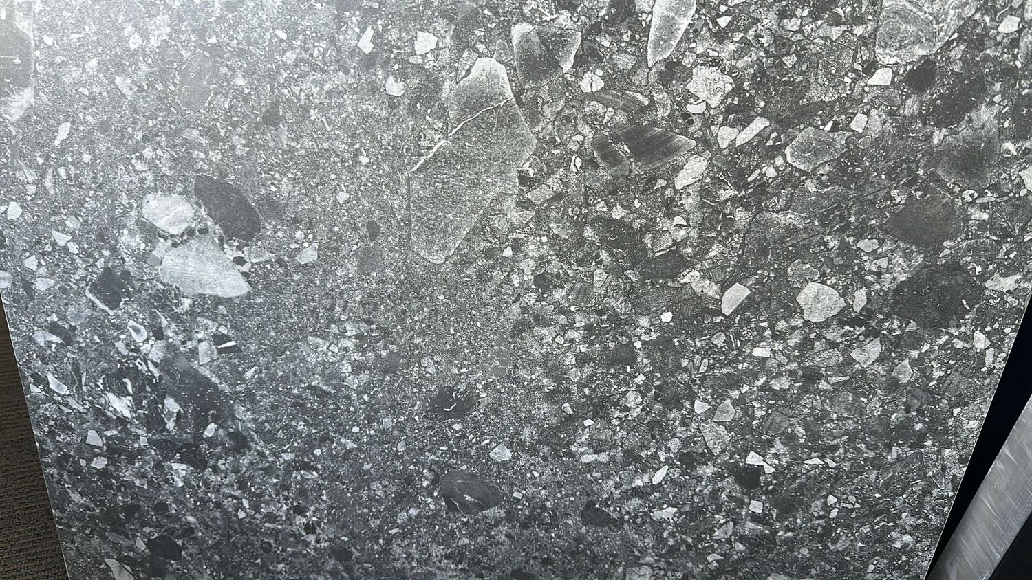 AMAZING TILES CARBONE GREY TERRAZZO MATT 600X600, Colour: tt-004